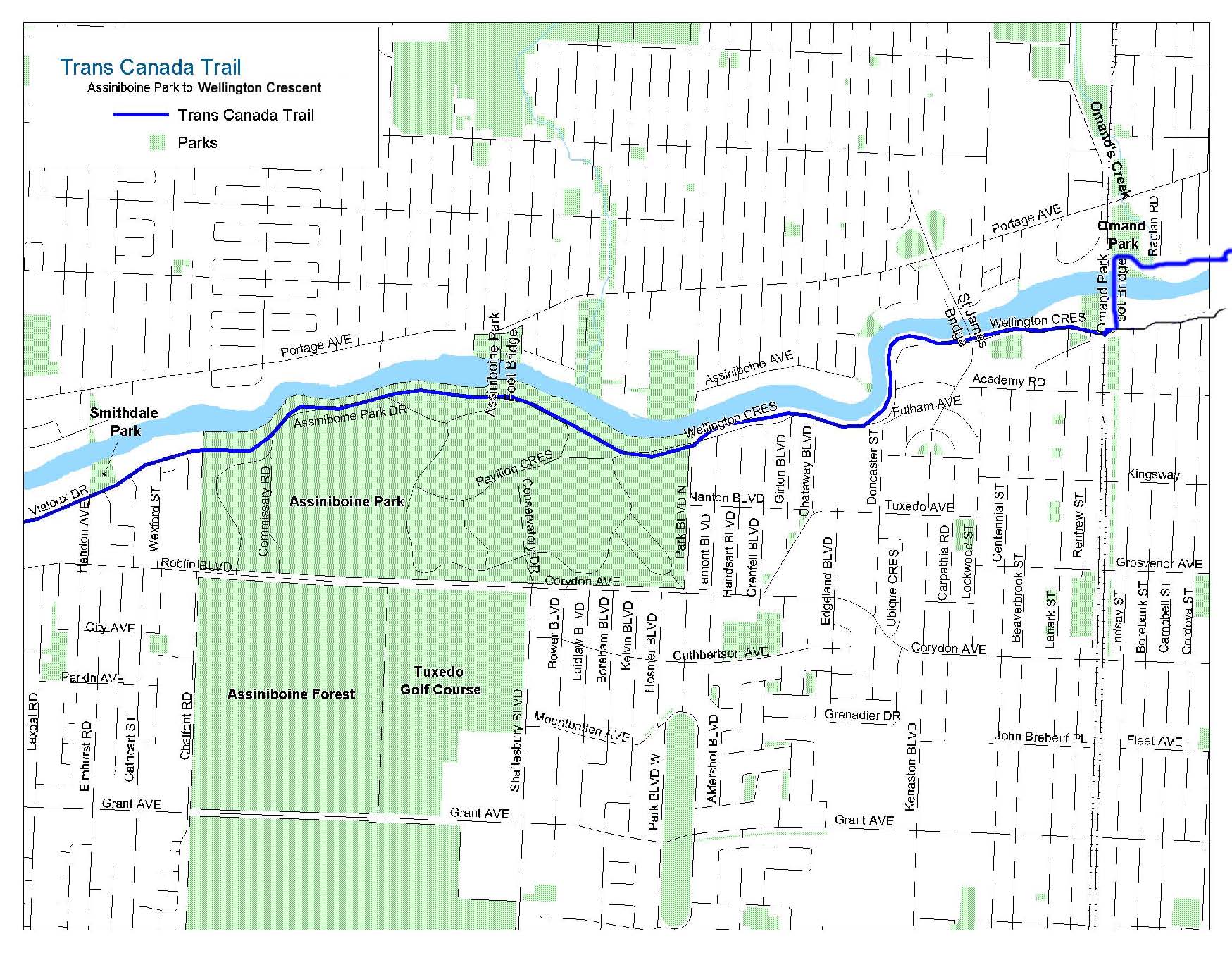 Assiniboine Park to Wellington Crescent Winnipeg Trails Association